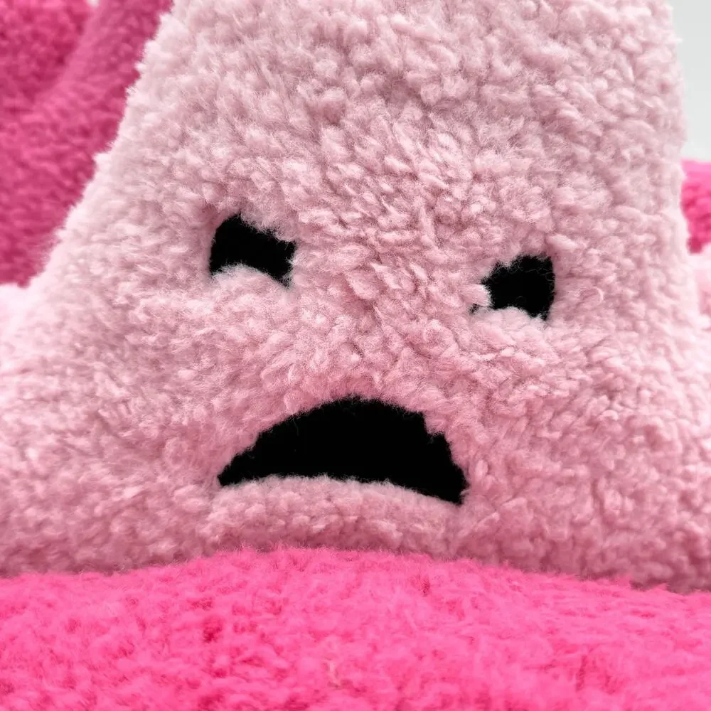Set of 3 Novogratz Plush Pink Ghost Accent Pillows Halloween Dark & Light NEW